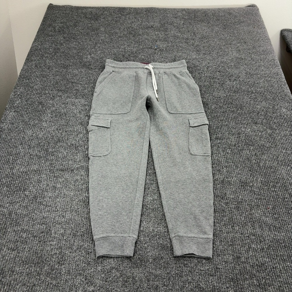 Brooks Brothers Sweatpants Mens M Grey Cotton Cargo Joggers Casual Style